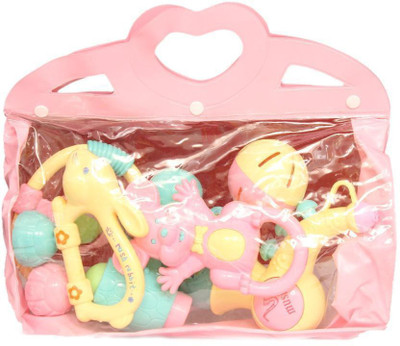 

Homeshopeez Lovely Baby 6 Pcs - Amnpnk Rattle(Multicolor)