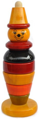

Kidz Valle Multi Color Clown Stacker Rattle(Multicolor)
