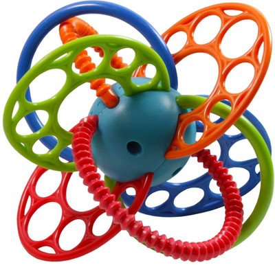 

Baby Bucket Ball Flexi Loops Teething Toy Rattle(Multicolor)