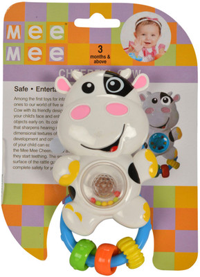 

Meemee Cheerful Cow Rattle Rattle(Multicolor)