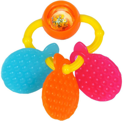 

Funskool Giggles Orange Teether Rattle(Orange)