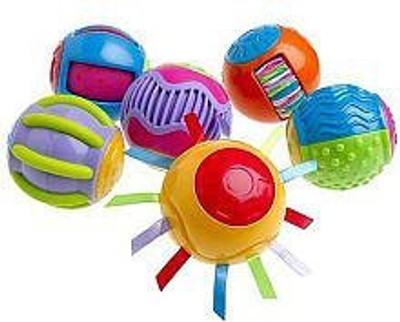

Fisher-Price Roll-a-Rounds: Touch 'N Tickle Rounds Rattle(Multicolor)