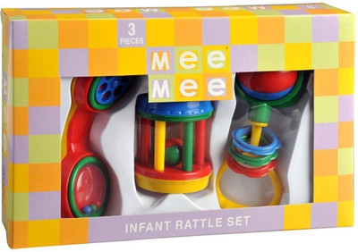

Meemee Infant Rattle Set Rattle(Multicolor)