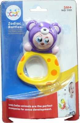 Mamaboo Huile Zodiac Mouse Rattle(Multicolor)