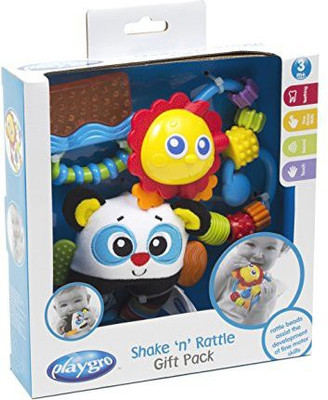 

Playgro Shake 'n' Rattle Gift Pack - Blue Rattle(Multicolor)