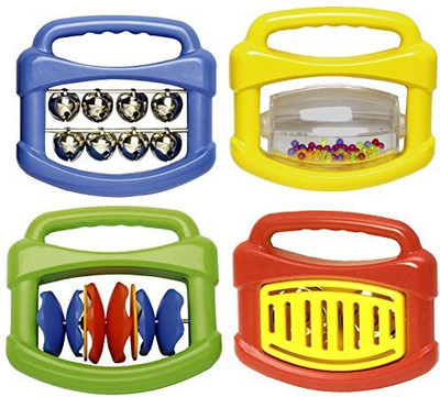 

Edushape Mini Orchestra, Set of 4 Rattle(Multicolor)