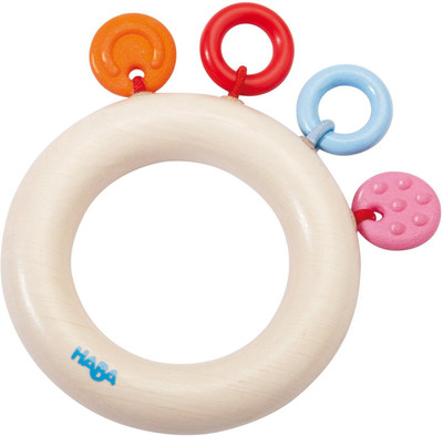 

HABA Dotsi Clutching Toy Rattle(White)