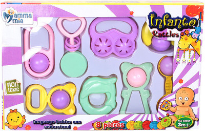 Mamma Mia Infant Rattle(Multicolor)