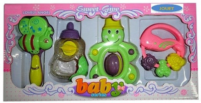 

Jouet Kids Set- Joy Box Early Development Toys Rattle(Green, Pink)