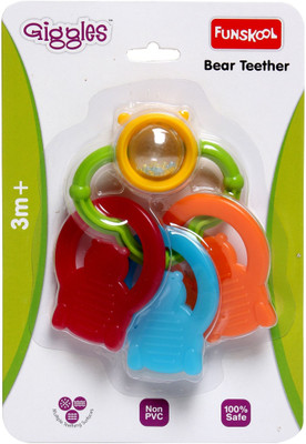 

Funskool Giggles Bear Teether Rattle(Multicolor)