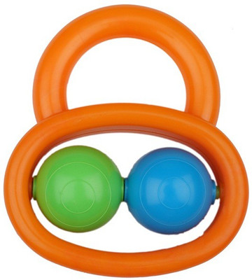 Little Innocent Twin Track Rattle(Orange)