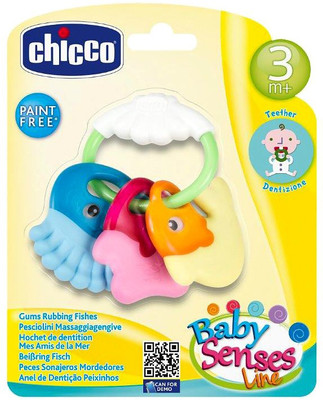

Chicco GUMS RUBBING FISHES RATTLE Rattle(Multicolor)