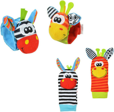 

3kFactory Baby Hand and Foot Rattle(Multicolor)