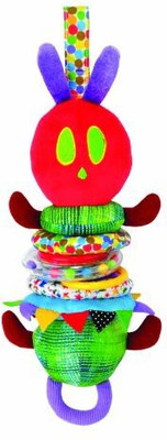 

Kids Preferred World of Eric Carle, Develomental Jiggle Caterpillar Rattle(Multicolor)
