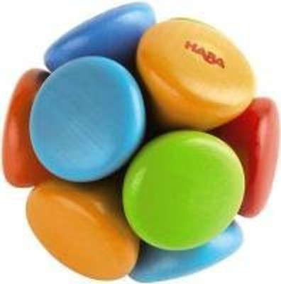 

HABA Discovering ball Paletti Clutching toy Rattle(Multicolor)
