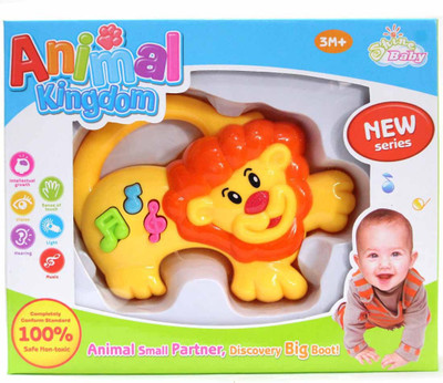 

Rachna Animal Kingdom Lion 01 Musical Rattle(Yellow, Orange)