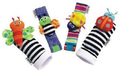 

Lamaze Baby Wrist And Foot Rattle(Multicolor)