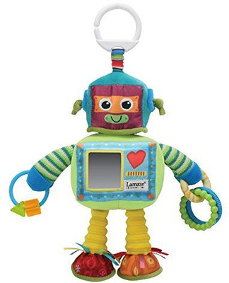 

Lamaze Play & Grow Rusty the Robot Take Along Toy Rattle(Multicolor)