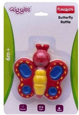 

Giggles Butterfly Rattle(Multicolor)