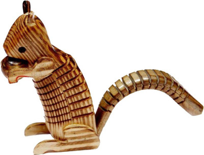 

Craftspoint desi wooden squirrel Rattle(Yellow, Brown)