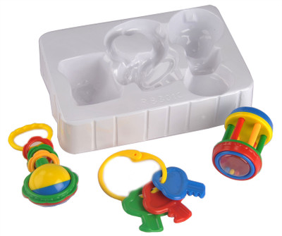 MeeMee Rattle Set 3 Pcs Rattle(Multicolor)