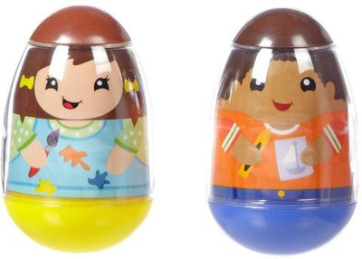 

Playskool Weebles Art 2 Pack - Boy & Girl Rattle(Multicolor)