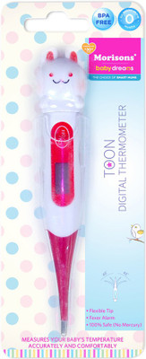 

Morisons Baby Dreams Toon Digital Thermometer Red Rabbit Bath Thermometer(Red)