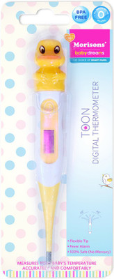 

Morisons Baby Dreams Toon Digital Thermometer Yellow Duck Bath Thermometer(Yellow)