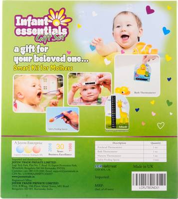 JAYEM Infant Essential Gift Set Bath Thermometer