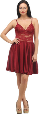 

Klamotten Solid Babydoll, Red