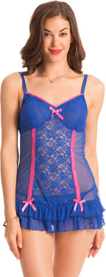 

PrettySecrets Solid Babydoll, Blue