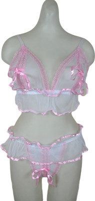 

Lady Heart Solid Babydoll, White