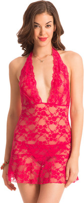 

PrettySecrets Solid Babydoll, Pink