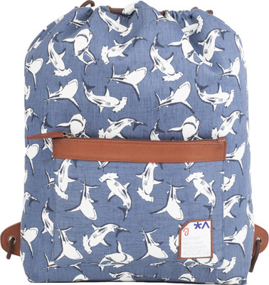 

Atorse Song of Summer Cinch Bag 25 L Laptop Backpack(Blue), Navy blue