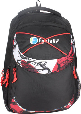 

Fyntake Fyntake backpack E-BAG 25 L Backpack(Black), Black with red combination