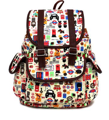 

Pochette Printed Unisex 10 L Backpack(Multicolor)
