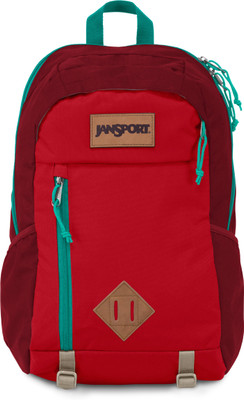

JanSport Fox Hole 25 L Laptop Backpack(Red), Red tape