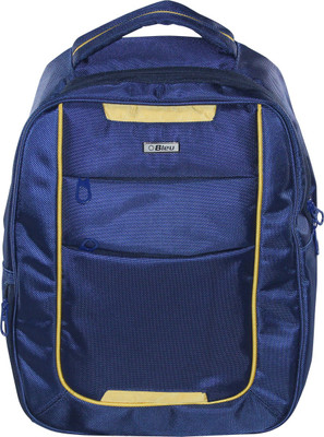 

Bleu MiniMax Designer - Navy Blue - 443 25 L Laptop Backpack(Blue), Navy blue & yellow