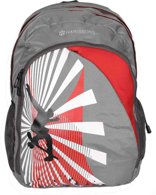 

Harissons Glider 38 L Free Size Backpack(Grey, Red)