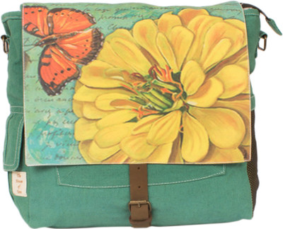 34% OFF on The House of Tara Yellow Flowers and Butterfly Bag 13 L Medium Backpack(Multicolor)