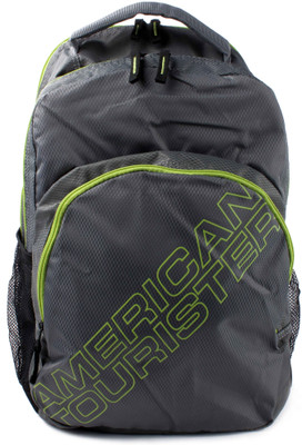 

American Tourister Code Backpack(Green, Grey), Grey;lime