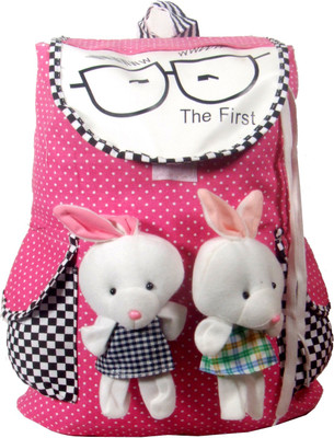 

United Bags Twin Polka PNK 16 L Medium Backpack(Pink)