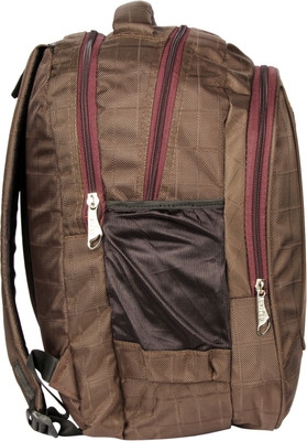 

United Bags G Checks 35 L Medium Laptop Backpack(Brown), Chocolate brown