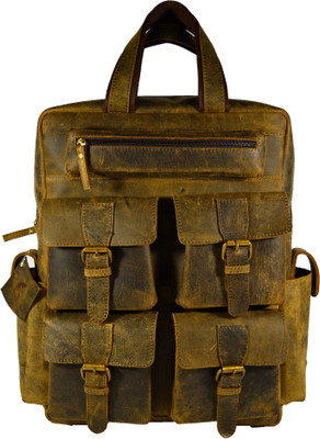 

ALBORZ Military 22 L Laptop Backpack(Khaki), Khaki_208
