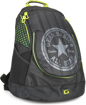 

Gear Axis Laptop Backpack(Black), Black and green