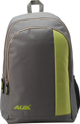 

ALFA Brio backpack green 25 L Backpack(Grey, Green), Green;grey