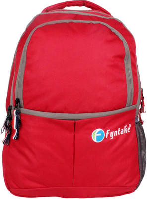 

Fyntake Fyntake backpack D-BAG 30 L Backpack(Red), Full red with brown patti