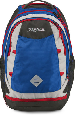 

JanSport Boost 38 L Laptop Backpack(Blue, Grey), Blue streak/high risk red