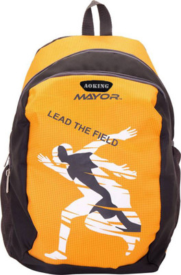 

Aoking Mayor Yellow 22 L Laptop Backpack(Yellow, Grey), Black