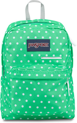 

JanSport Digibreak 25 L Laptop Backpack(Green), Seafoam green/white dots